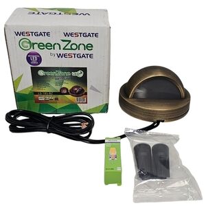 Westgate LS-185-BZ LED 3W Step Lights w/ Led Lamps 12V AC/DC Antique Solid Brass